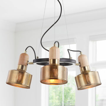 Gallery Adjustable Spotlight Metal LED Chandelier - JONATHAN Y
